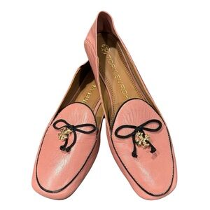 Tory Burch Charm Loafers Flats Rosa